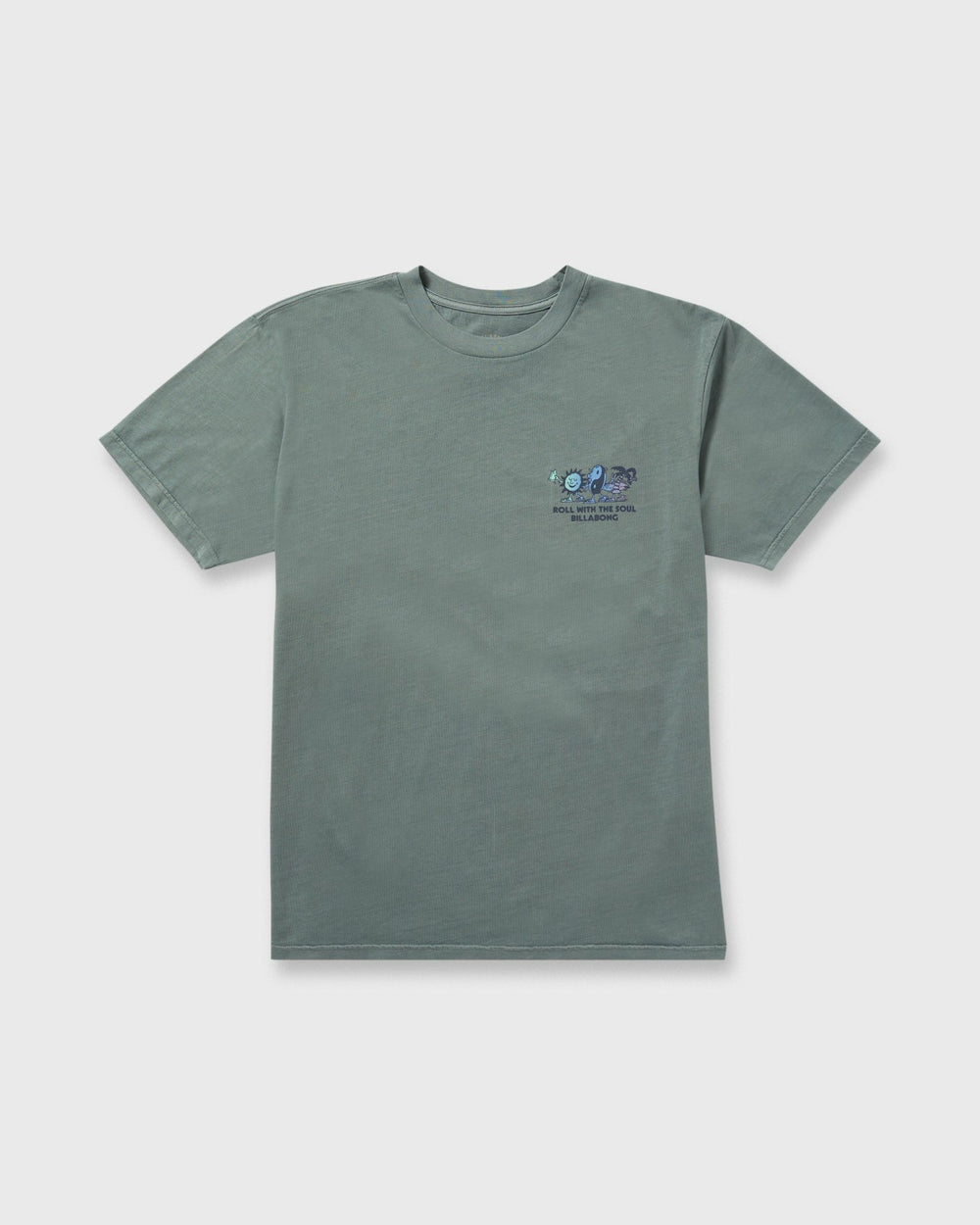 Roll Premium Wave Wash Short Sleeve Tee - Dark Slate