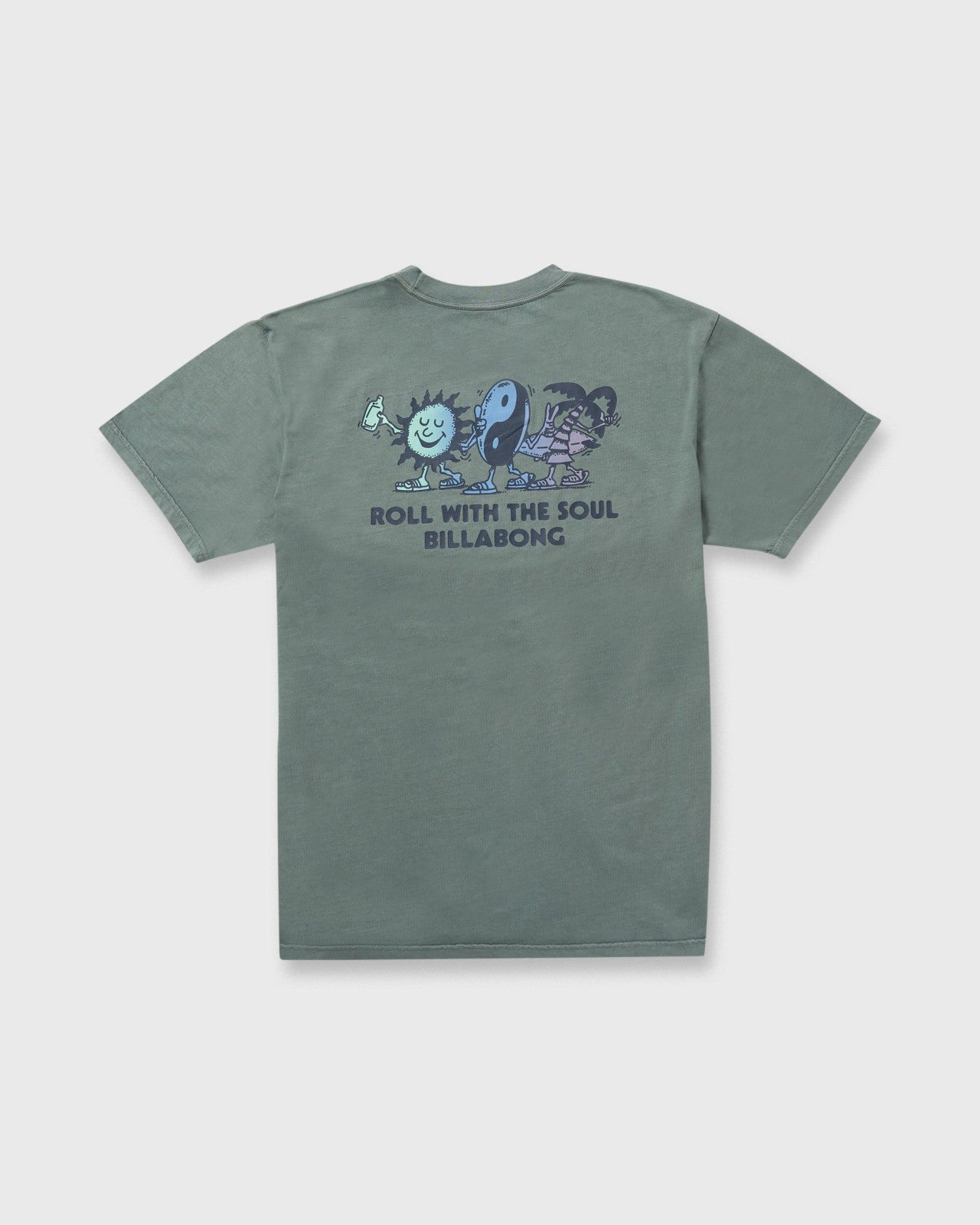 Roll Premium Wave Wash Short Sleeve Tee - Dark Slate