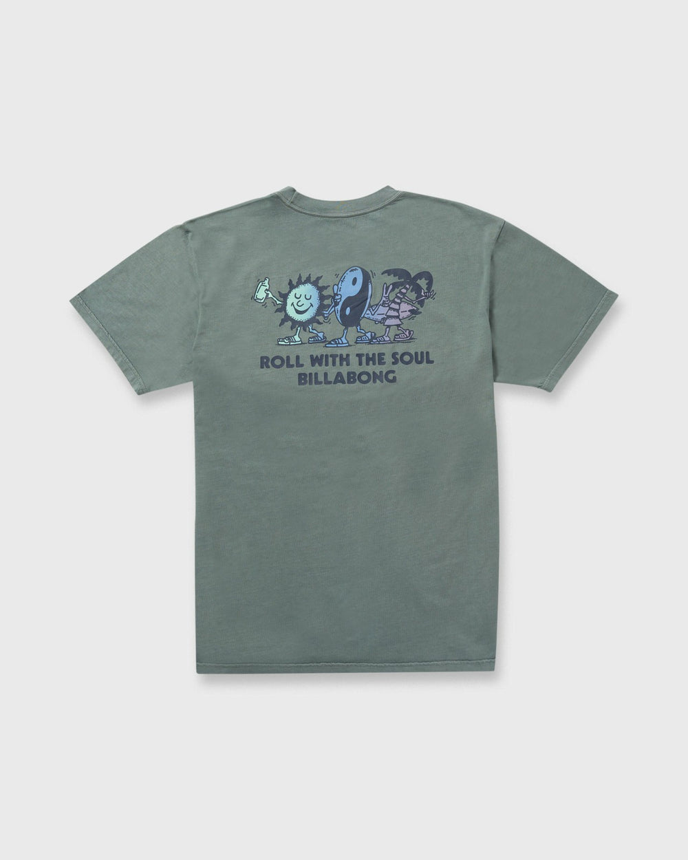 Roll Premium Wave Wash Short Sleeve Tee - Dark Slate