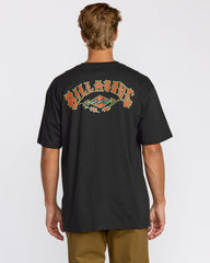 Rose Arch Regular Short Sleeve T-Shirt - Washed Black