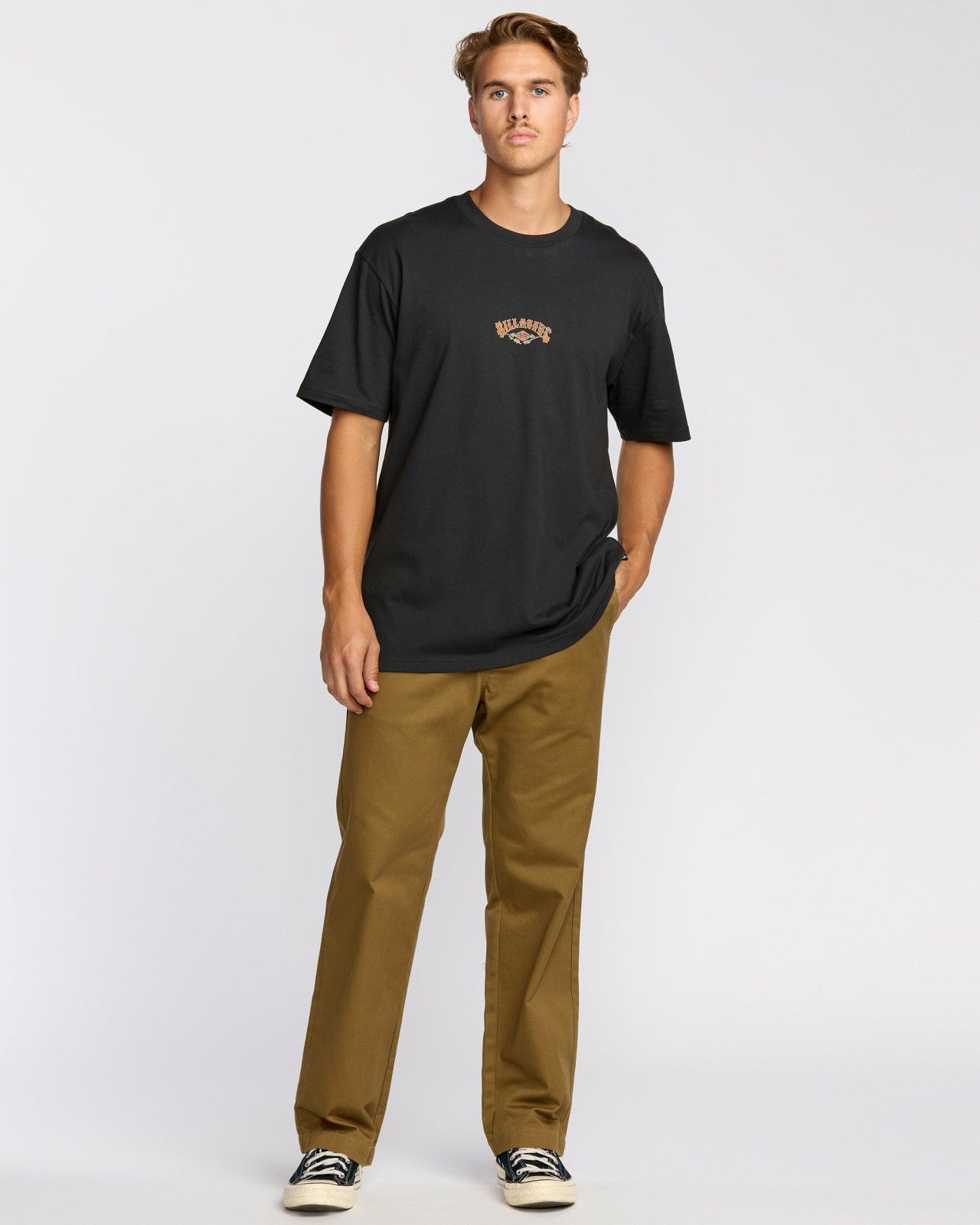 Rose Arch Regular Short Sleeve T-Shirt - Washed Black