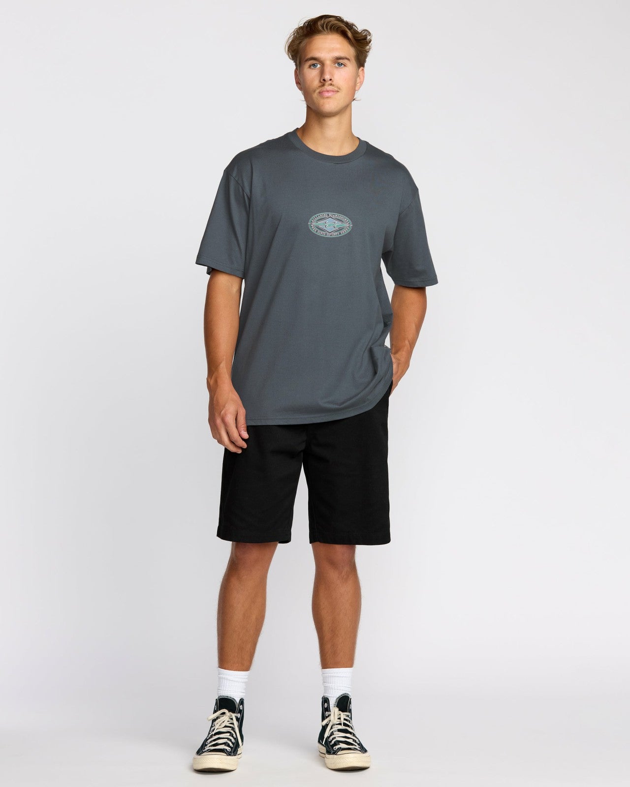 Rotor Diamond Regular Short Sleeve T-Shirt - Midnight Blue
