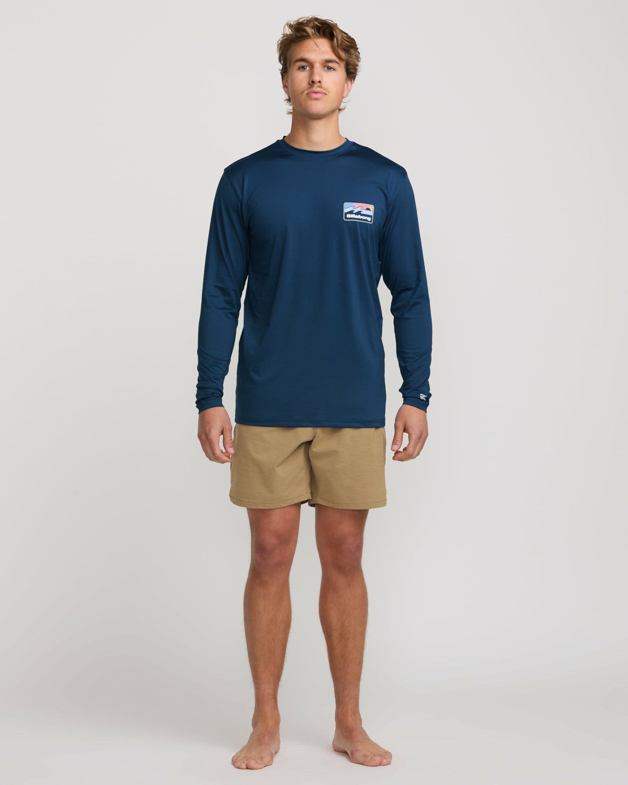 Runner Loose Fit Long Sleeve Surf Tee - Midnight