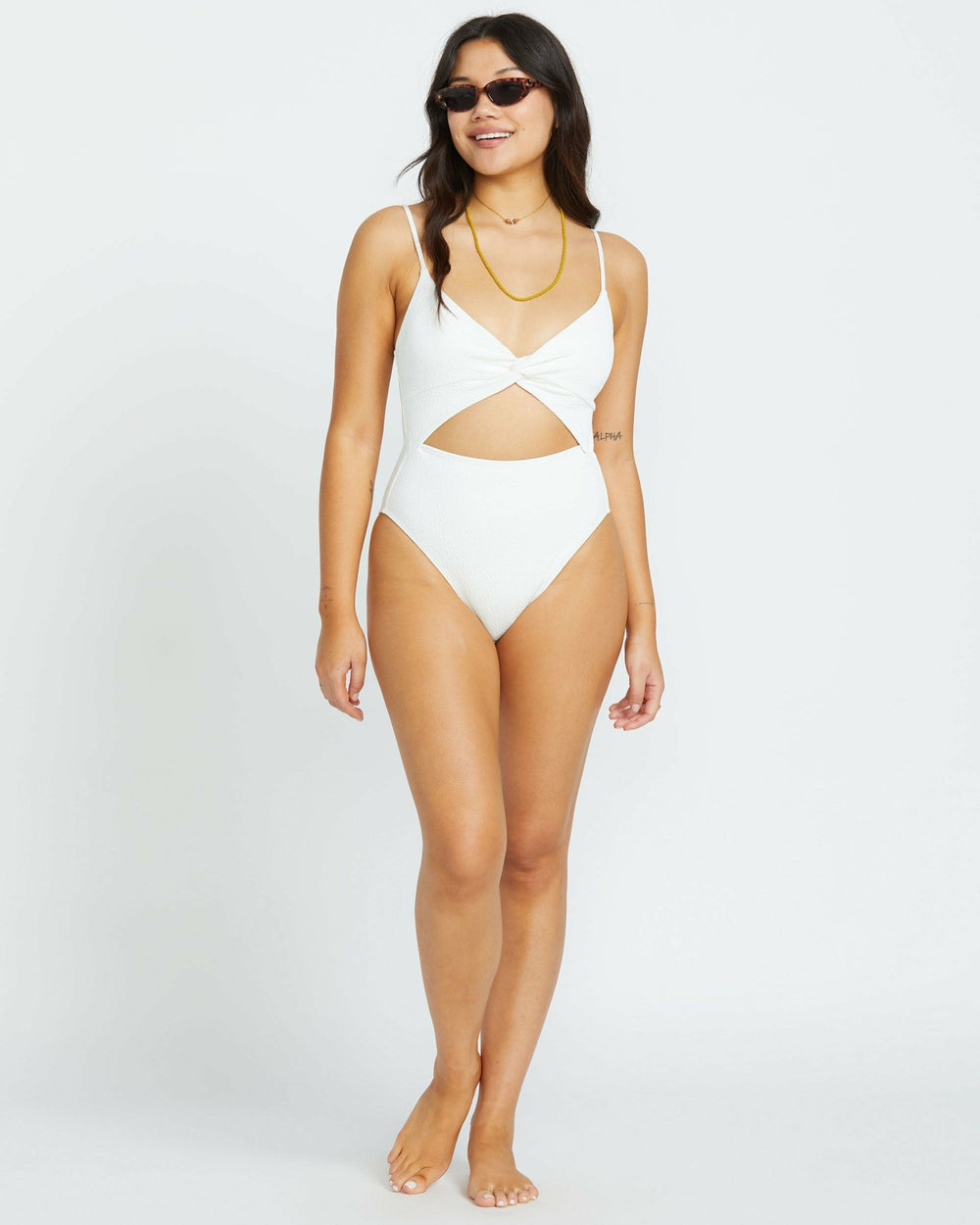 Salt And Sol Mika One-Piece Swimsuit - Salt Crystal