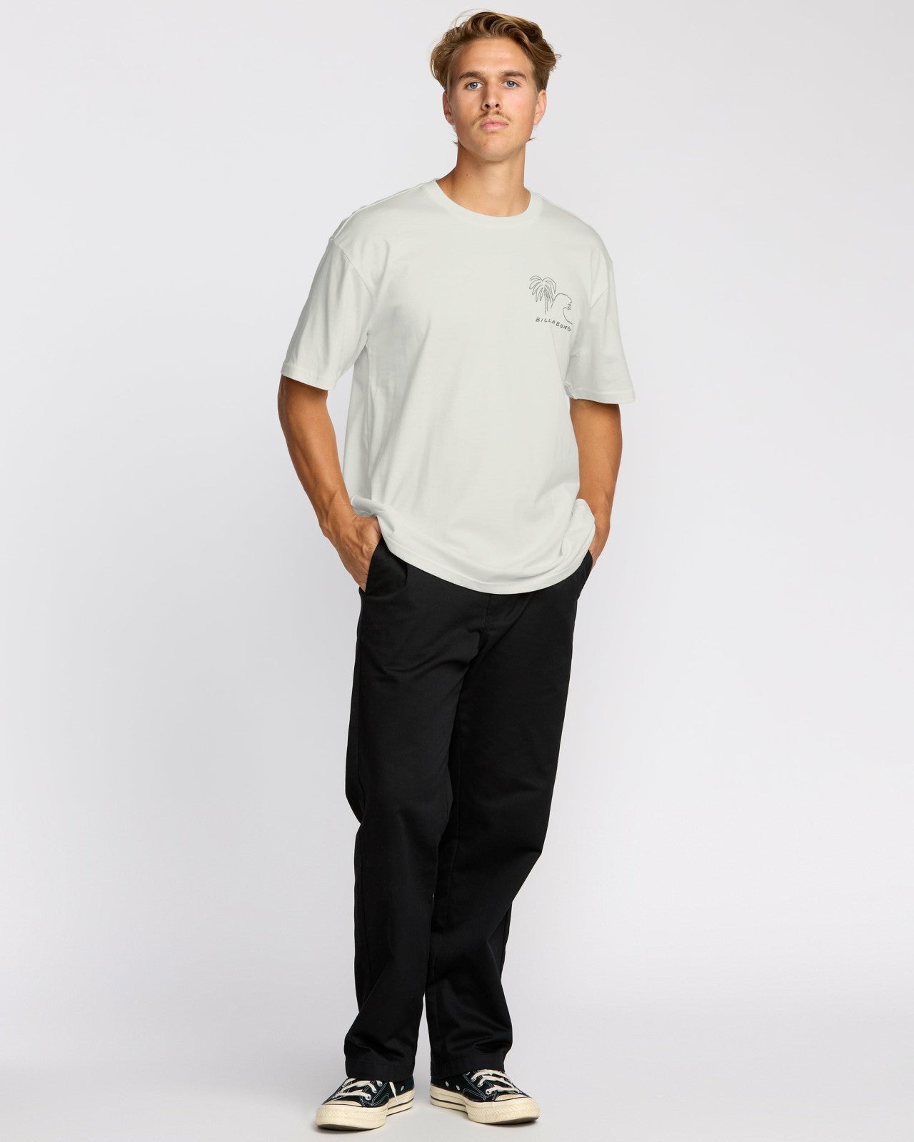 Scenes Regular Short Sleeve T-Shirt - Off White