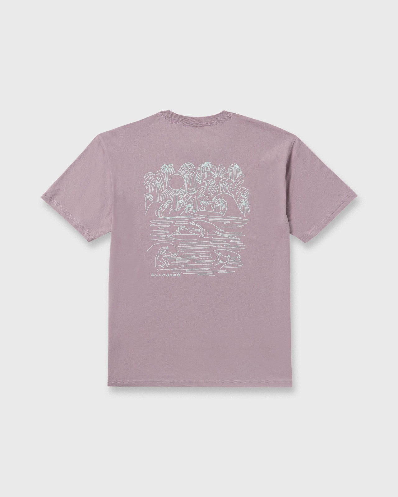Scenes Regular Short Sleeve T-Shirt - Purple Ash