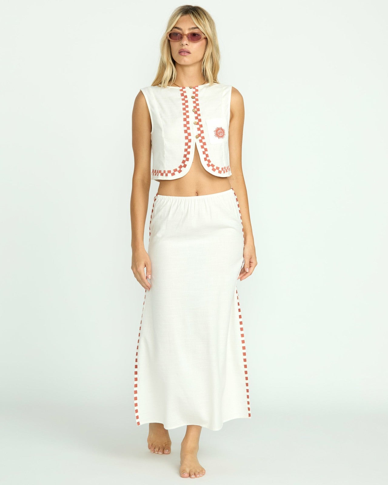 Secret Cove Skirt - Salt Crystal