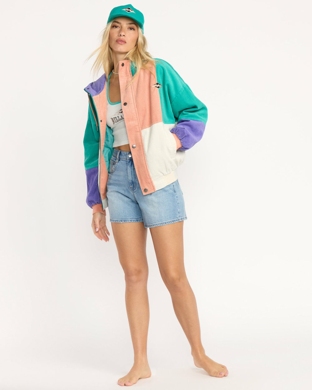 Set The Tone Jacket - Aqua Haze