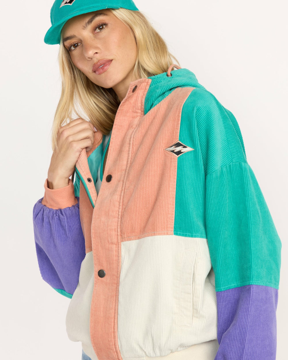 Set The Tone Jacket - Aqua Haze