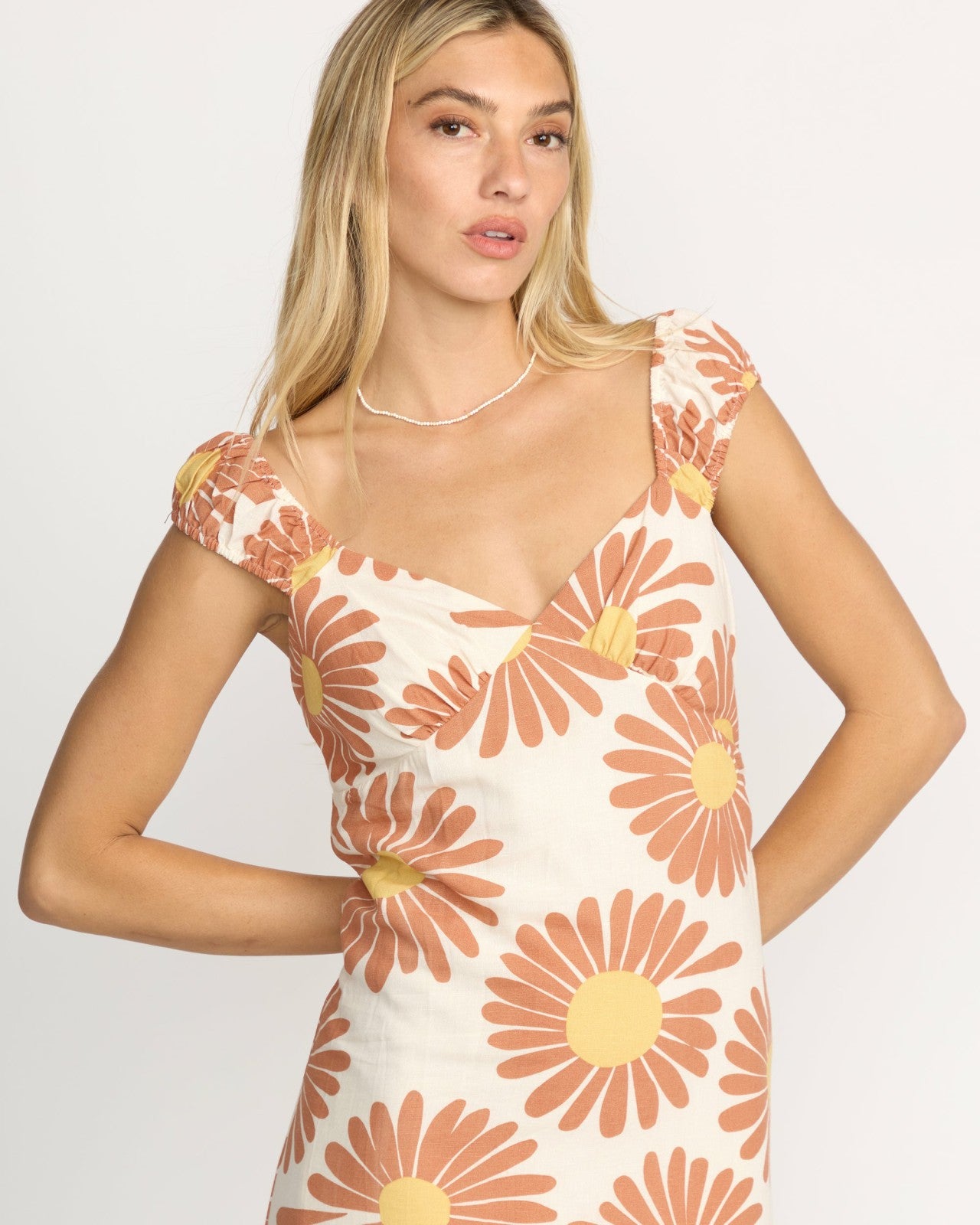 Shine On Midi Dress - Whitecap