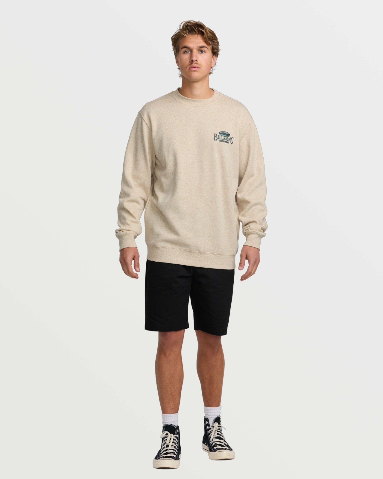 Short Sands Crew Sweatshirt - Oatmeal Heather