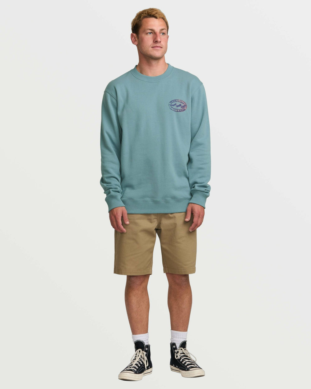Short Sands Crew Sweatshirt - Washed Blue