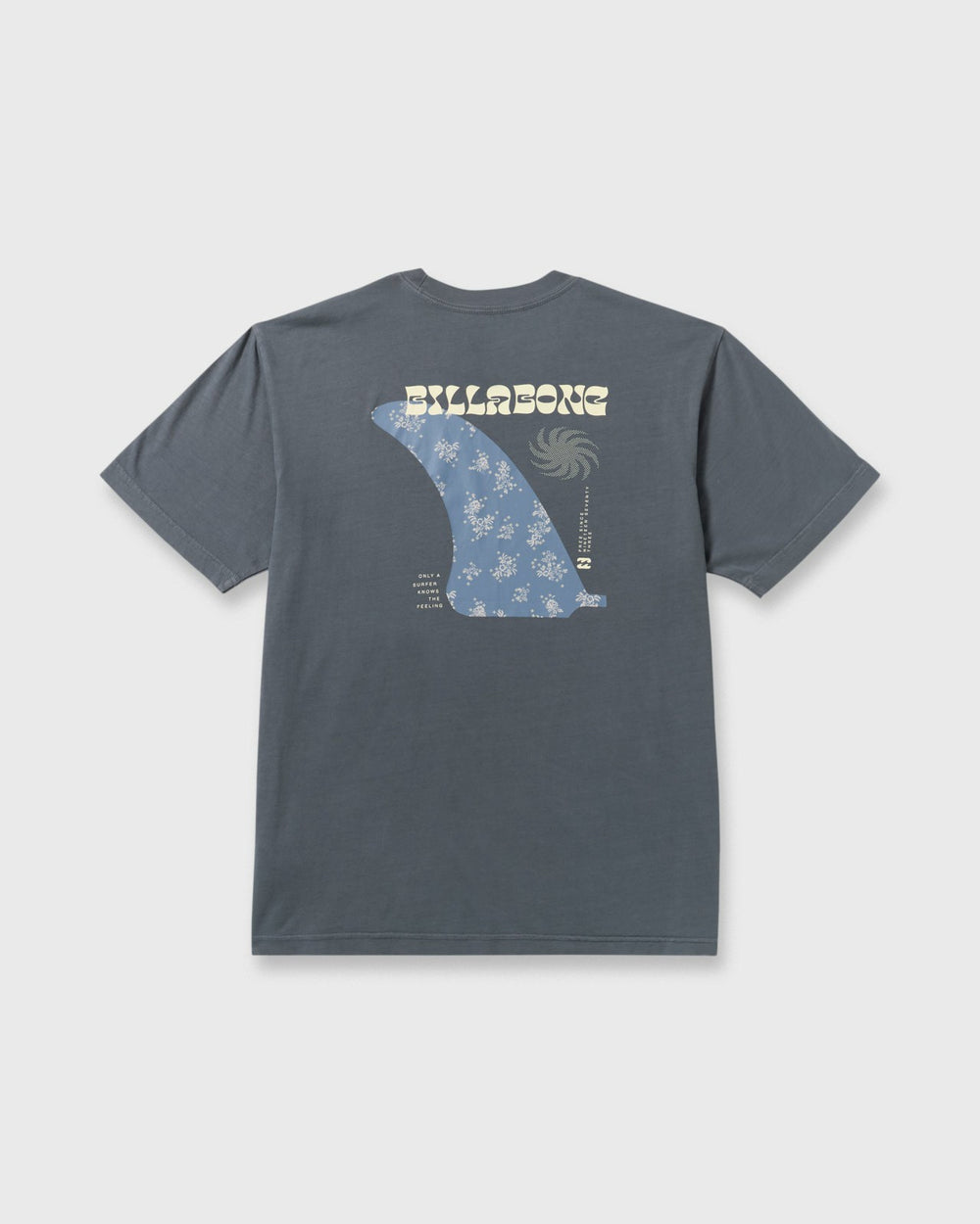 Single Fin Premium Wave Wash Short Sleeve T-Shirt - Midnight Blue