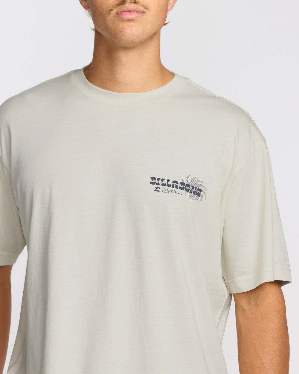 Single Fin Premium Wave Wash Short Sleeve T-Shirt - Off White