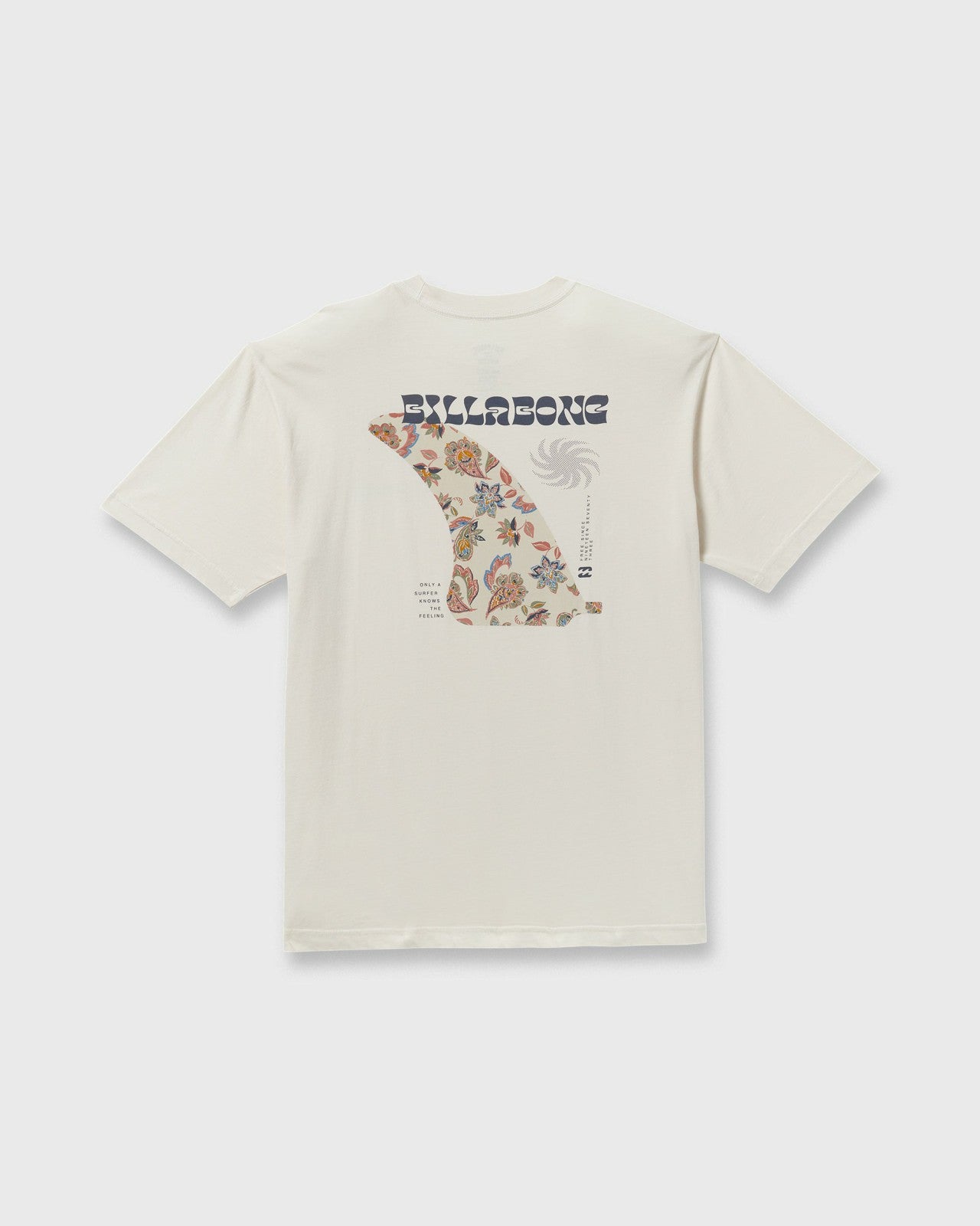 Single Fin Premium Wave Wash Short Sleeve T-Shirt - Off White