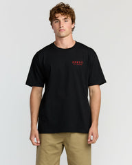 Skull Wave Hi Regular Short Sleeve T-Shirt - Black