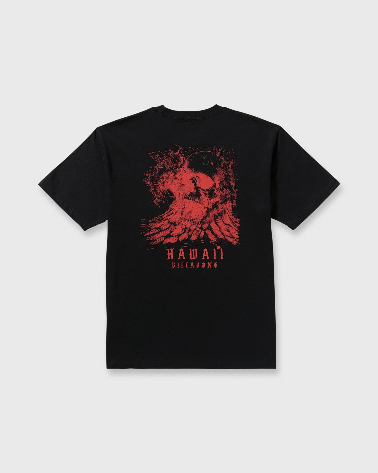 Skull Wave Hi Regular Short Sleeve T-Shirt - Black