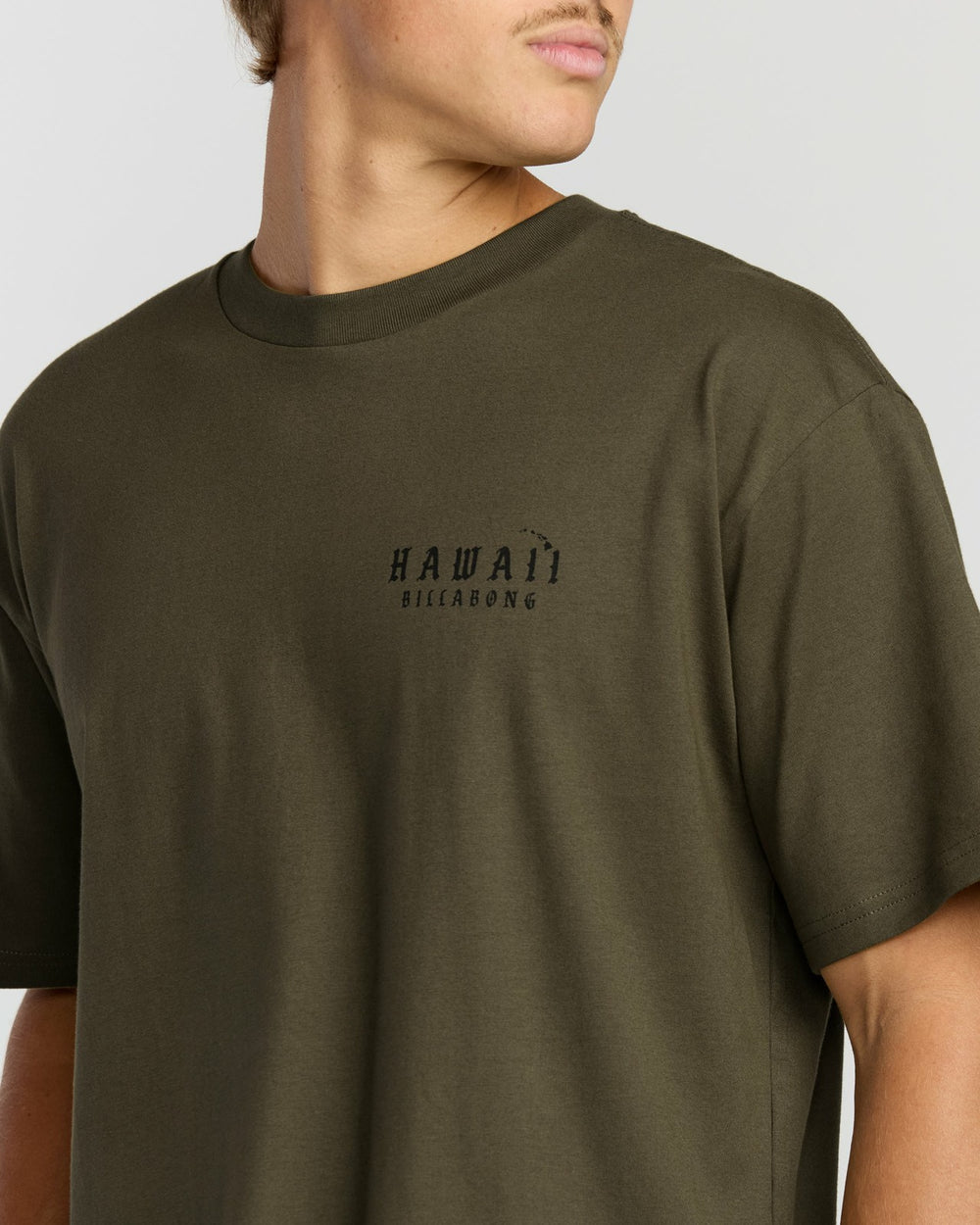 Skull Wave Hi Regular Short Sleeve T-Shirt - Military