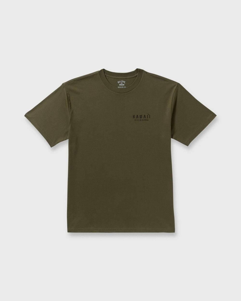 Skull Wave Hi Regular Short Sleeve T-Shirt - Military