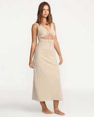 Slides Midi Knt Dress - Cobblestone