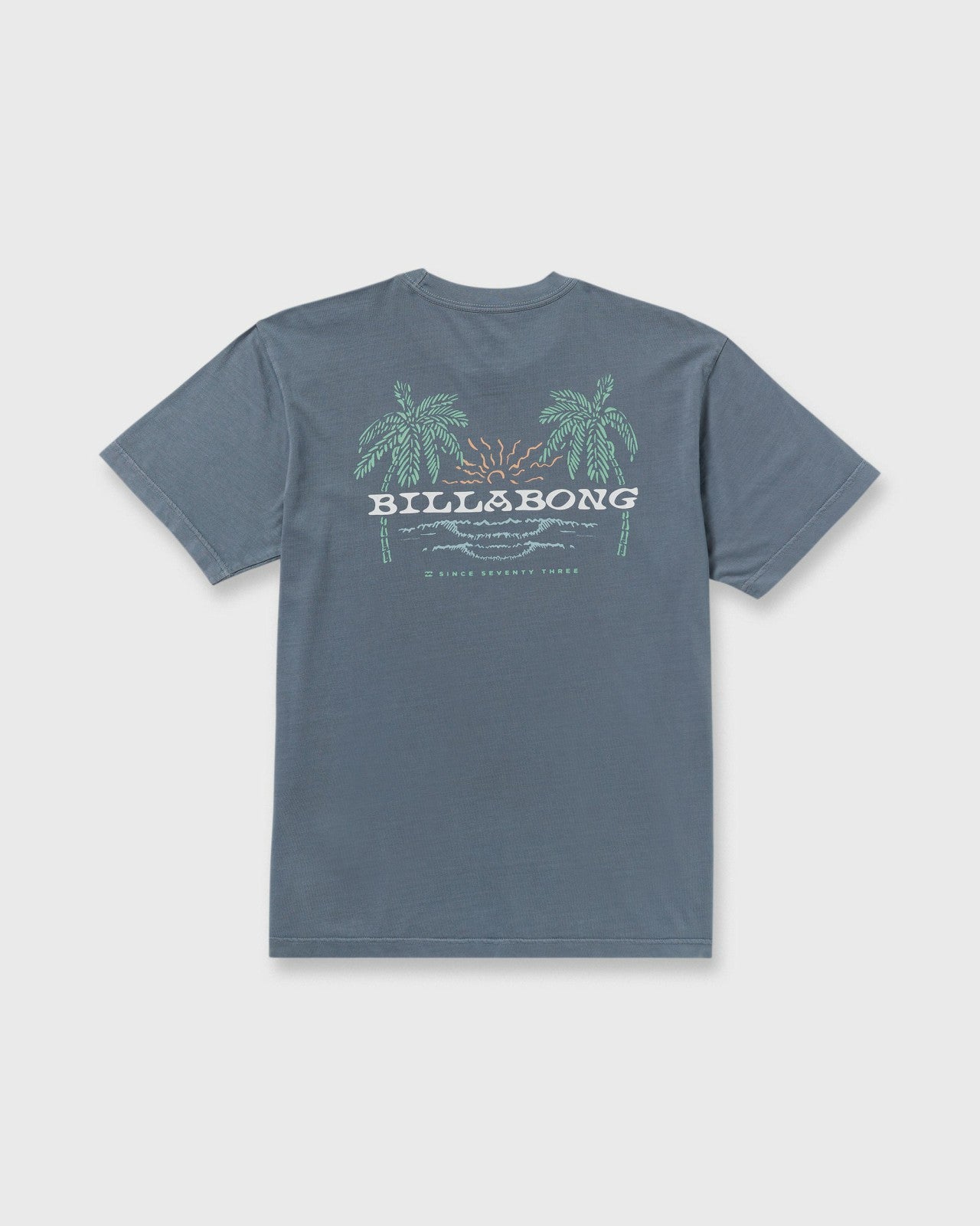 Social Lounge Premium Wave Wash Short Sleeve T-Shirt - Steel Blue