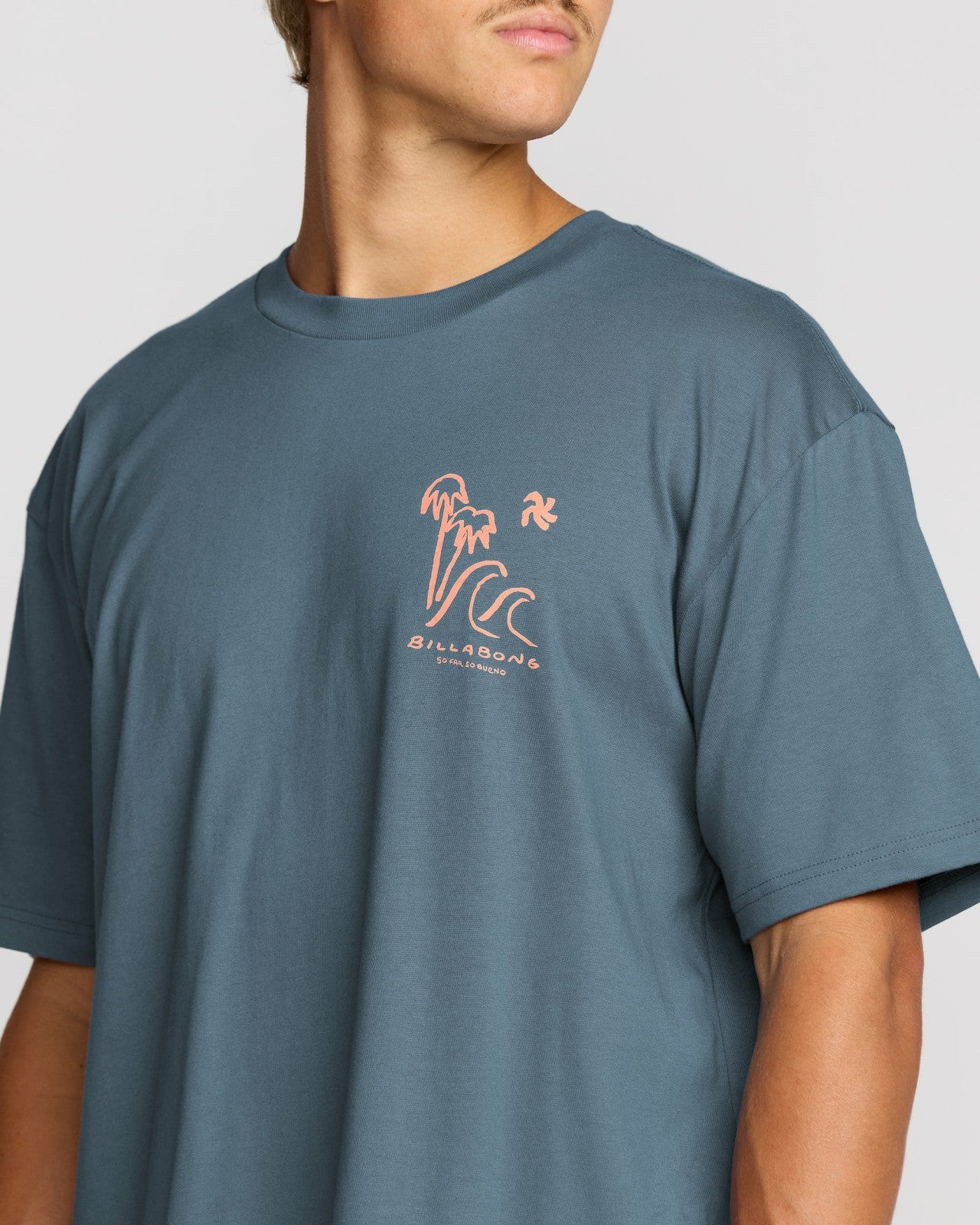 So Far Regular Short Sleeve T-Shirt - Steel Blue