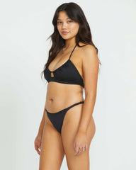 Sol Searcher Maya Bikini Bottom - Black Pebble