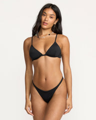 Sol Searcher Reese Underwire Bikini Top - Black Pebble