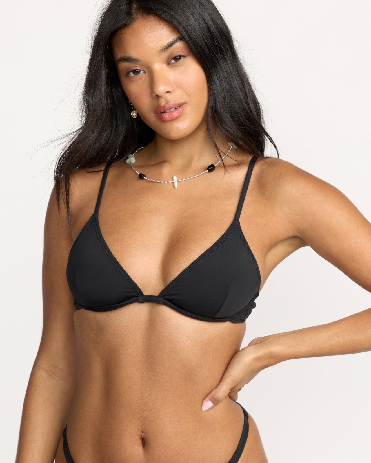 Sol Searcher Reese Underwire Bikini Top - Black Pebble