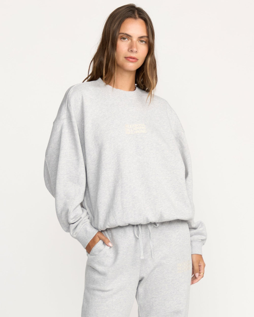 So Sunny Kendal Crewneck Sweatshirt - Heather Grey
