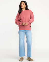 So Sunny Kendal Crewneck Sweatshirt - Wild Ginger