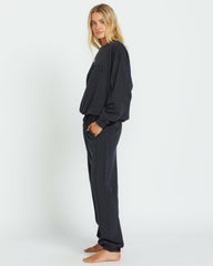 So Typical Elastic Waist Pants - Black Pebble