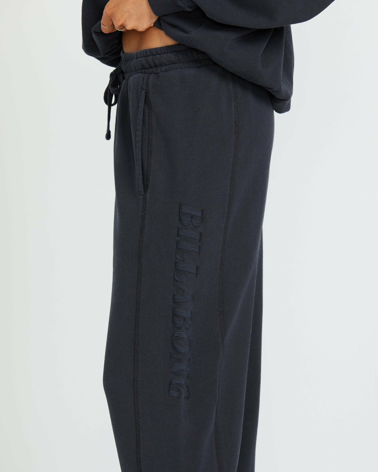 So Typical Elastic Waist Pants - Black Pebble