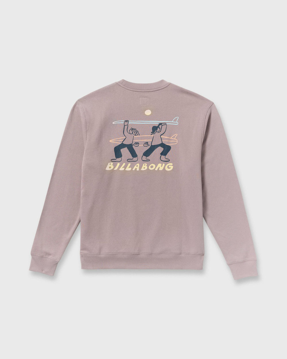 Split The Peak Crewneck Sweatshirt - Purple Ash