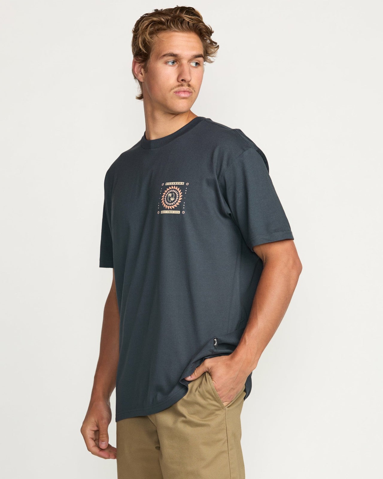 Spun Out Premium Tee - Aged Indigo