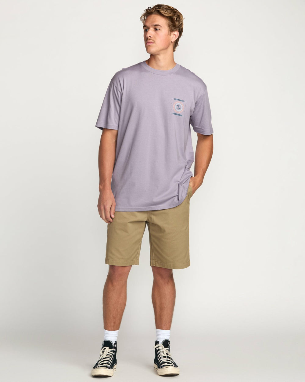 Spun Out Premium Tee - Light Purple
