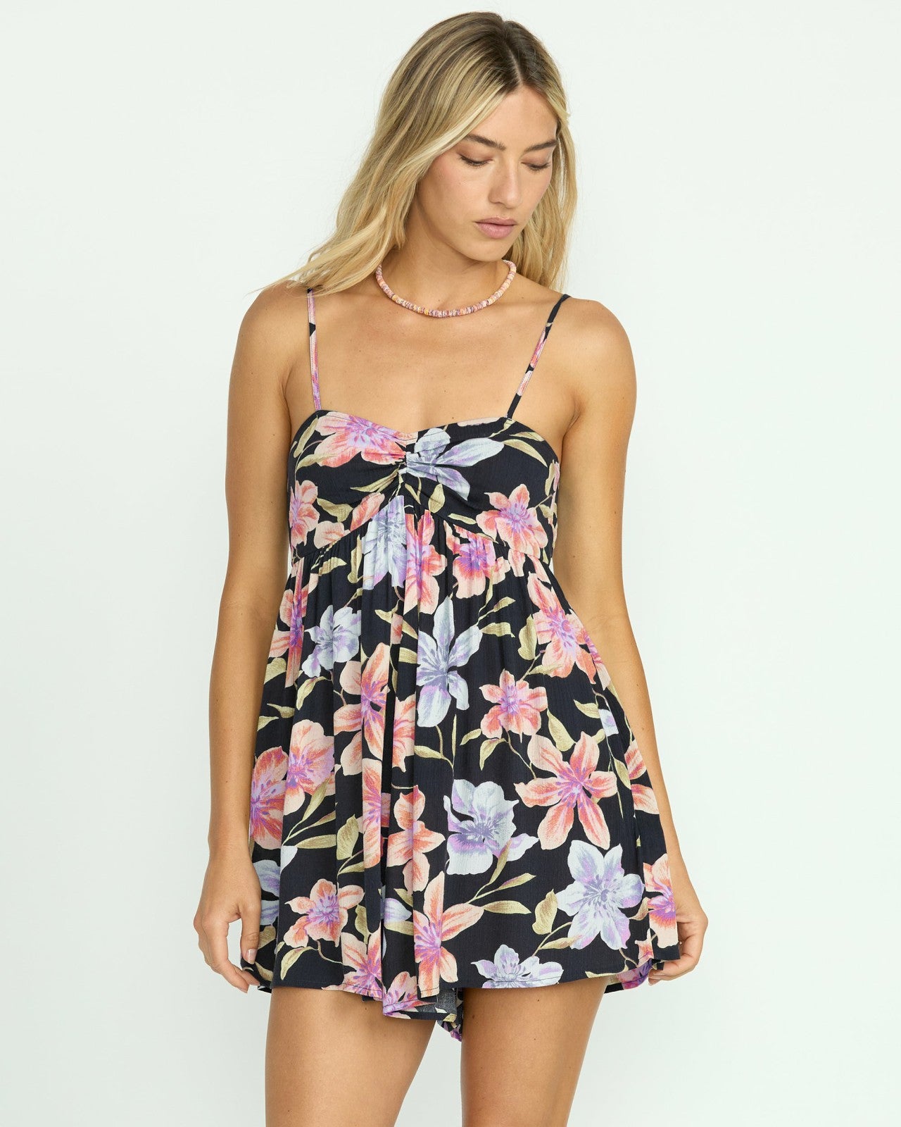 Star Glow Romper - Black Multi