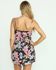 Star Glow Romper - Black Multi