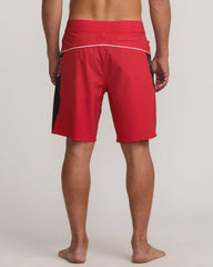Straddie Pro Performance 20" Boardshorts - Scarlet
