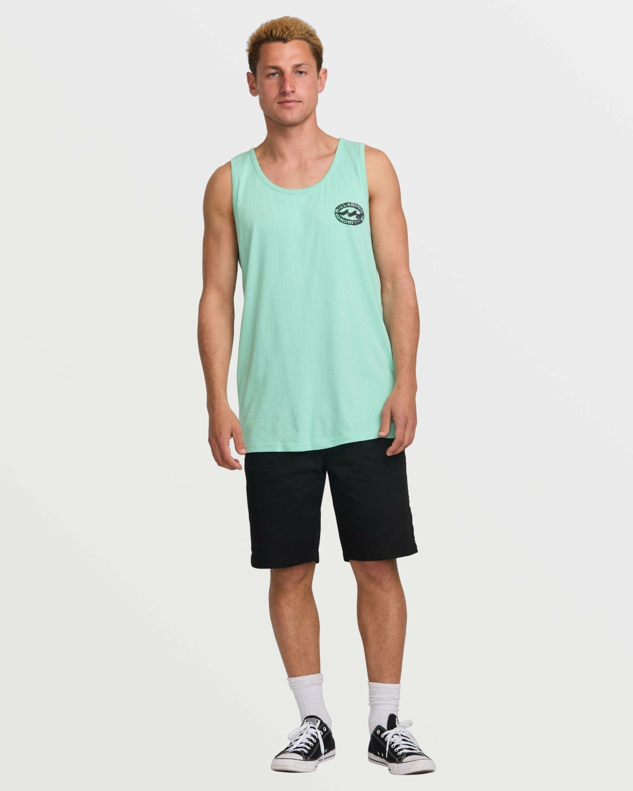Stretch Wave Premium Tank - Bermuda