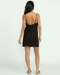Summer Love Mini Slip Dress - Black