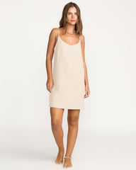 Summer Love Mini Slip Dress - Salt Crystal