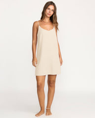 Summer Love Mini Slip Dress - Salt Crystal