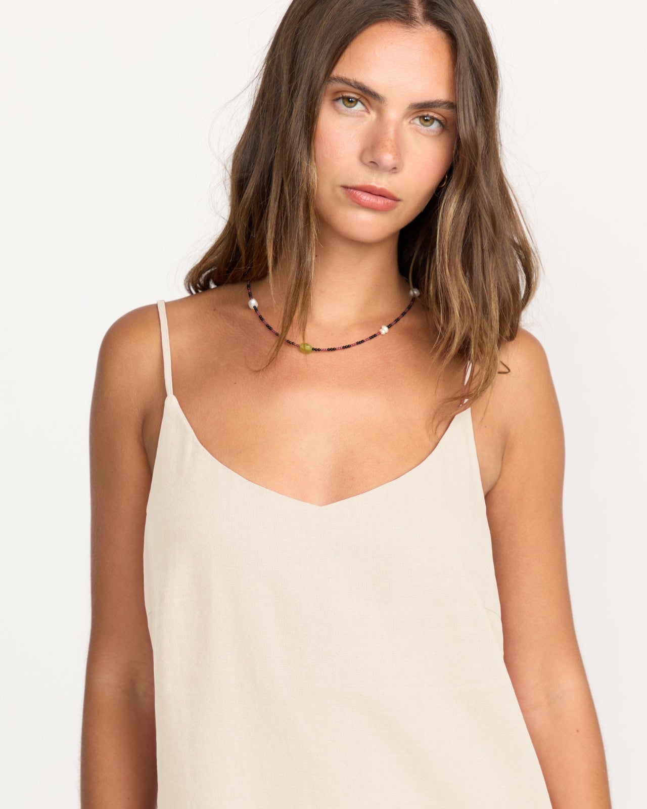 Summer Love Mini Slip Dress - Salt Crystal