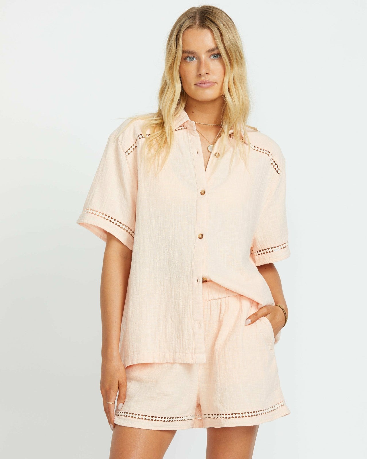 Summers End Shorts - Soft Peach