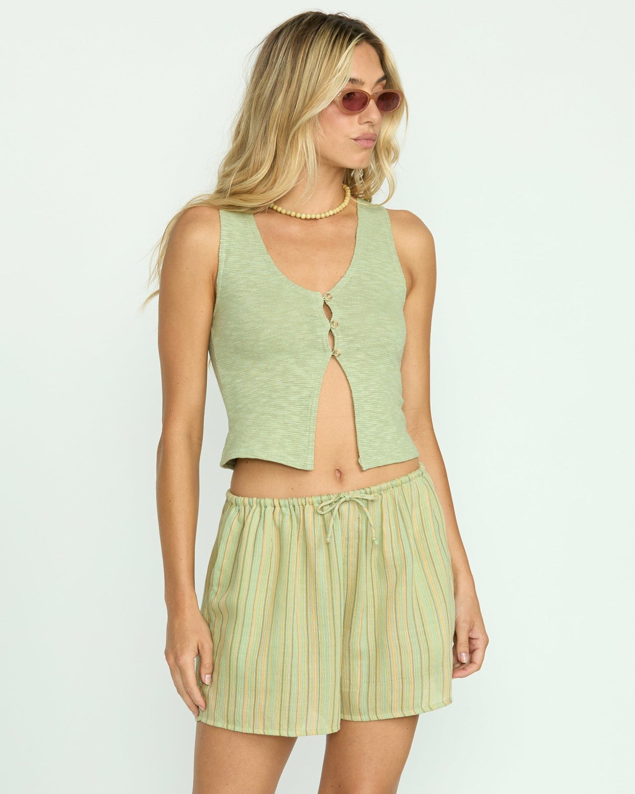 Summer Sunshine Shorts - Pistachio