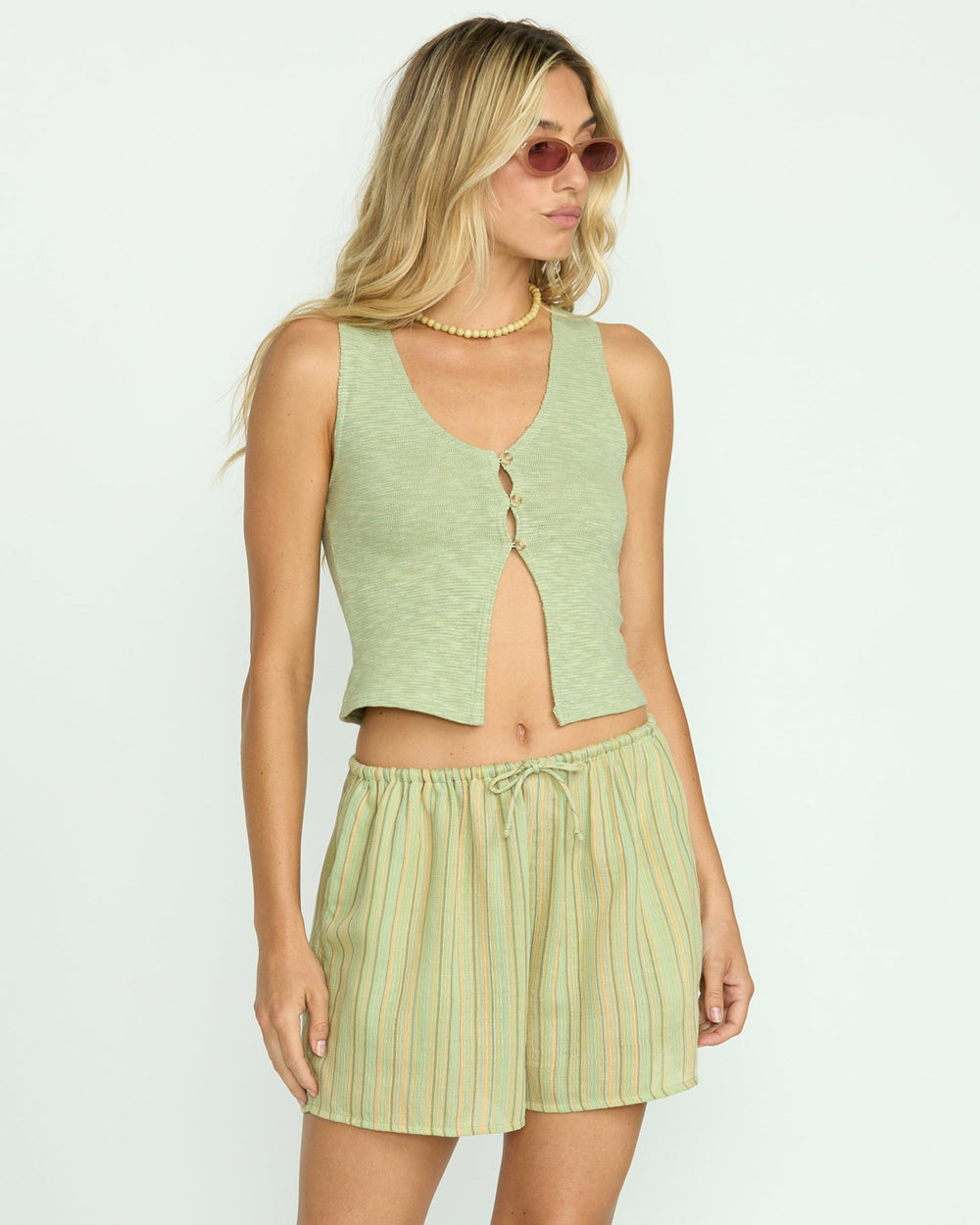 Summer Sunshine Shorts - Pistachio