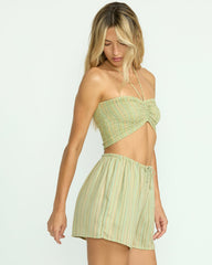 Summer Sunshine Crop Top - Pistachio