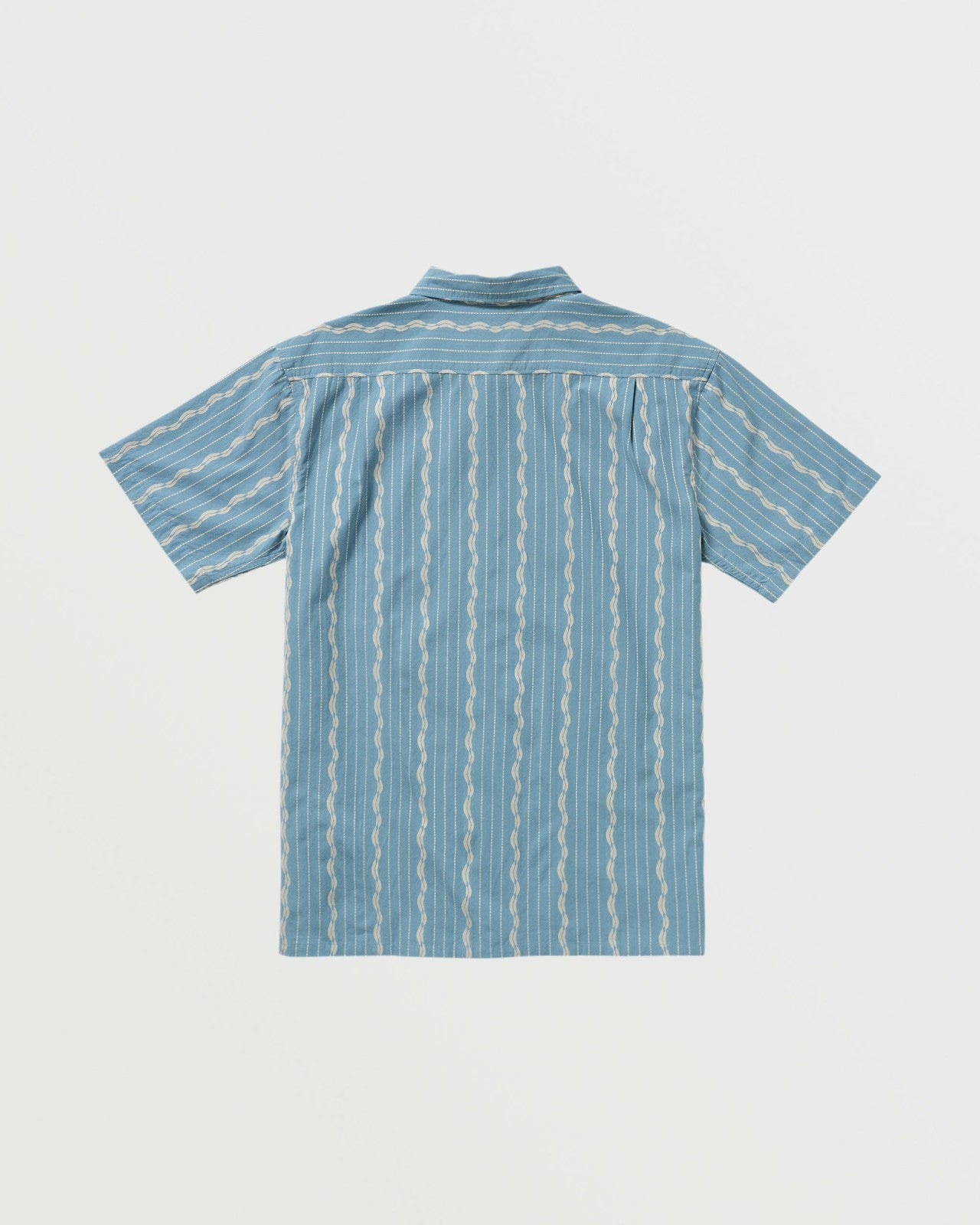 Sundays Jacquard Short Sleeve Shirt - Carolina Blue