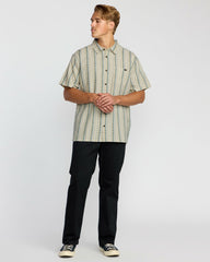 Sundays Jacquard Short Sleeve Shirt - Cream